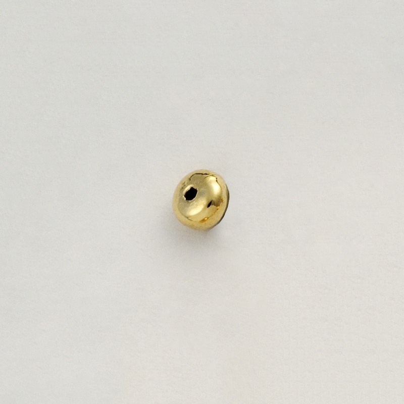 [114004500] Metal bead 4,5x2,4mm. Hole Ø 1mm