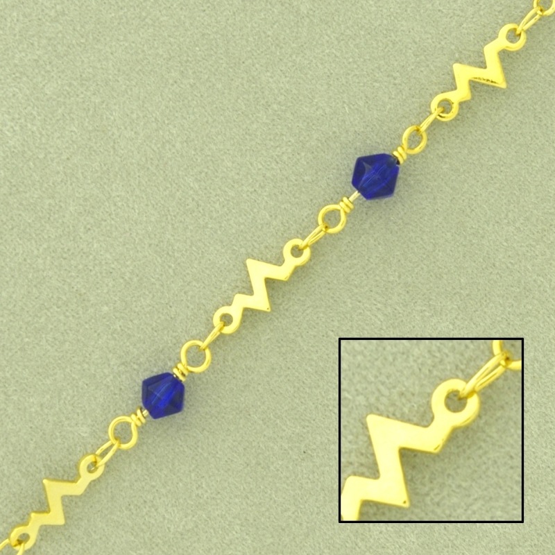 Chaîne en laiton à  maille fantaisie largeur 4,8mm