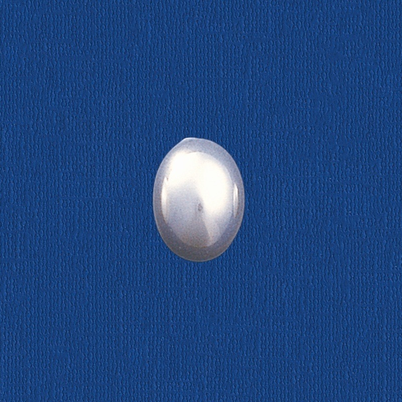 Oval pearl flat base 6x8mm