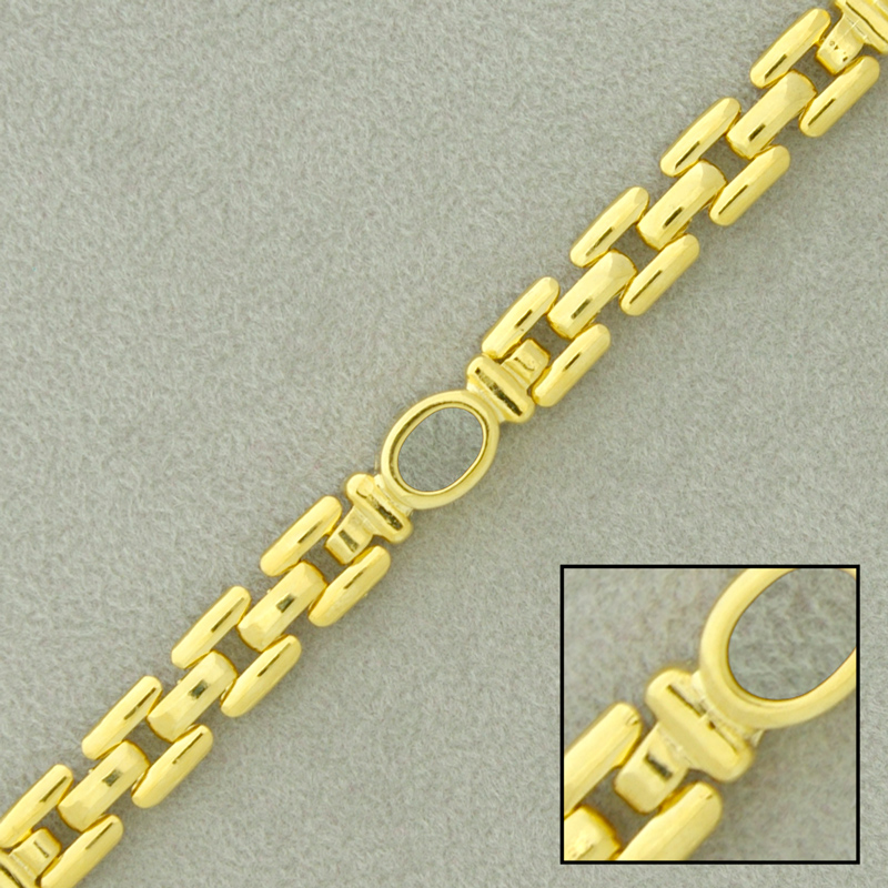 Chaîne en laiton cartier combiné largeur 5,5mm