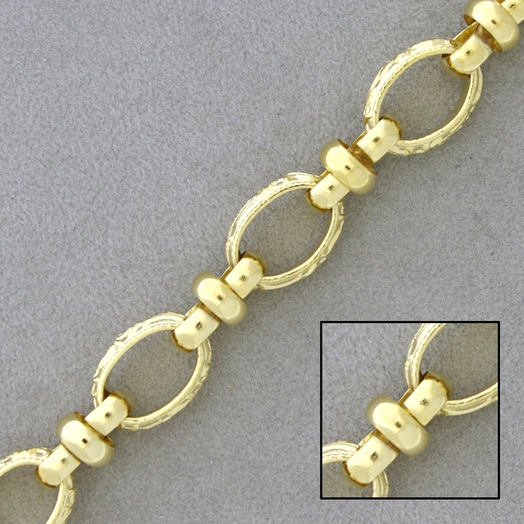Large link brass chain width 10,5mm