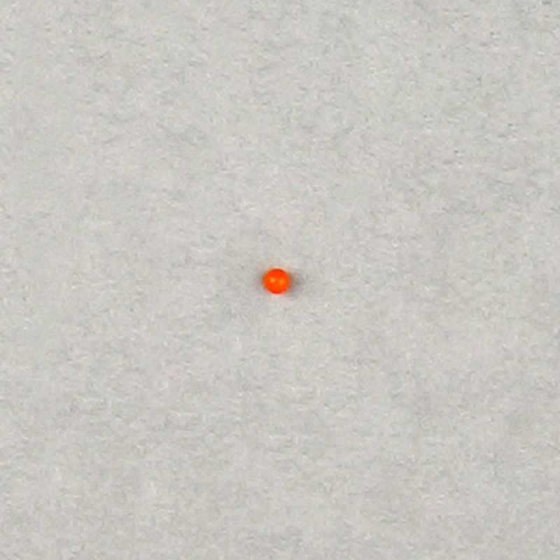Boule de plastique Ø 1,5mm couleur orange
