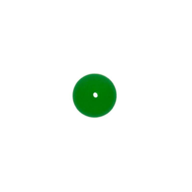 Bola de vidrio Ø10mm color jade. Agujero pasado.