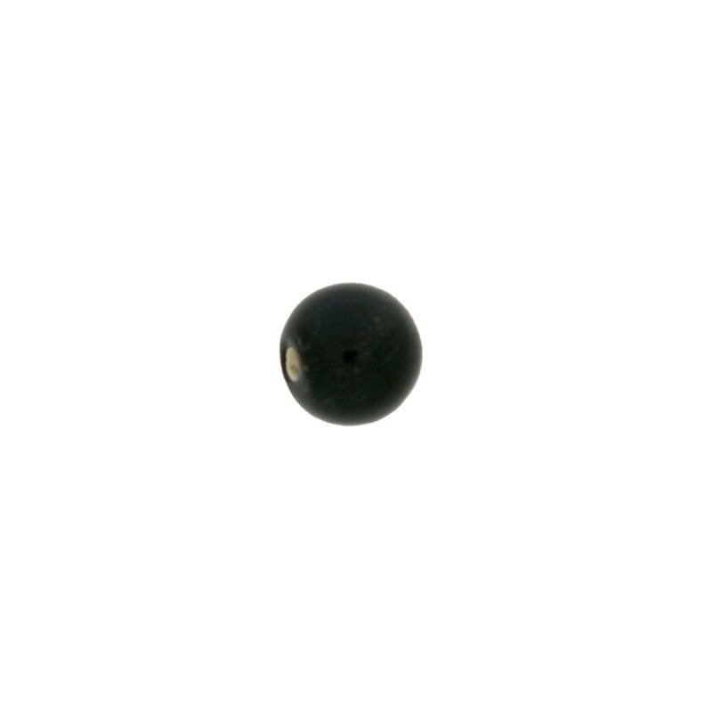 Bola lisa Ø8mm color negro. Agujero pasado.