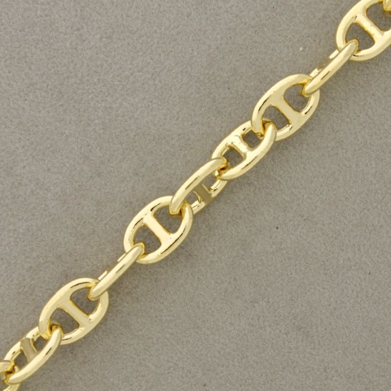 Link anchor brass chain width 7,7mm