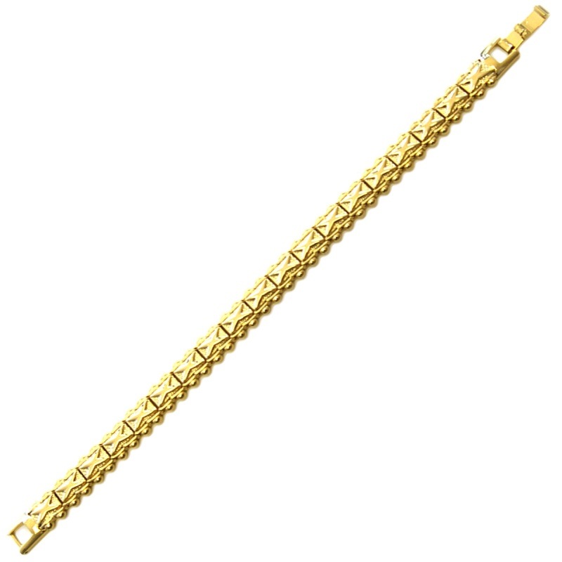 Pulsera 19cms latón ancho 9,5mm