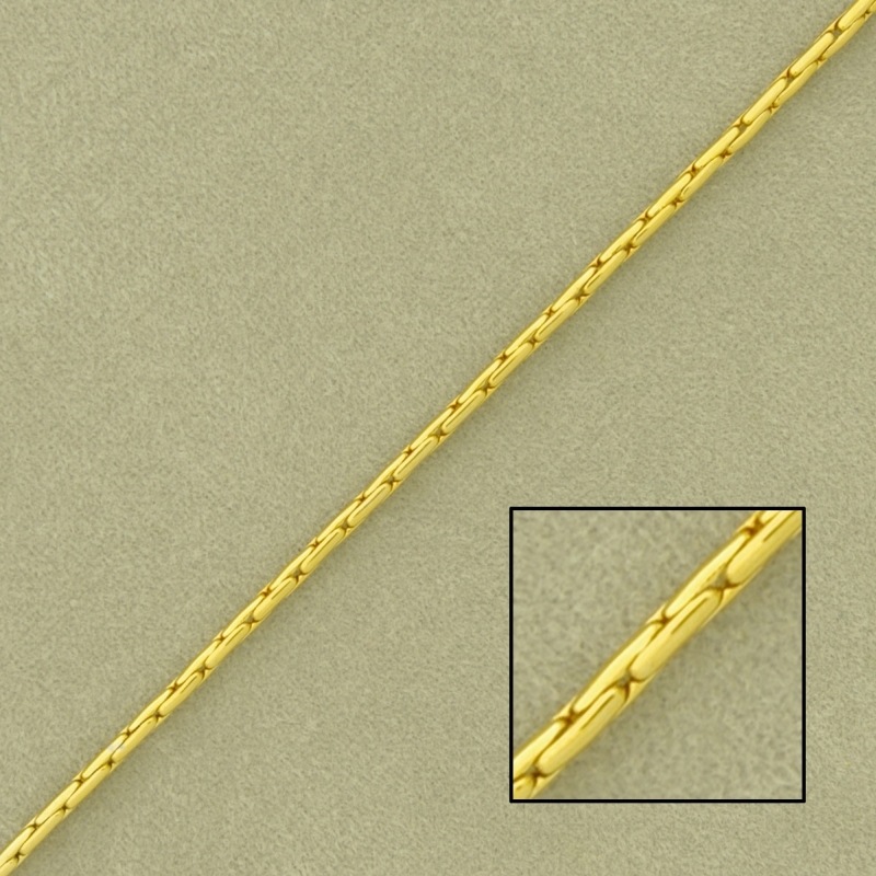 Cadena de latón cobra ancho 1,3mm
