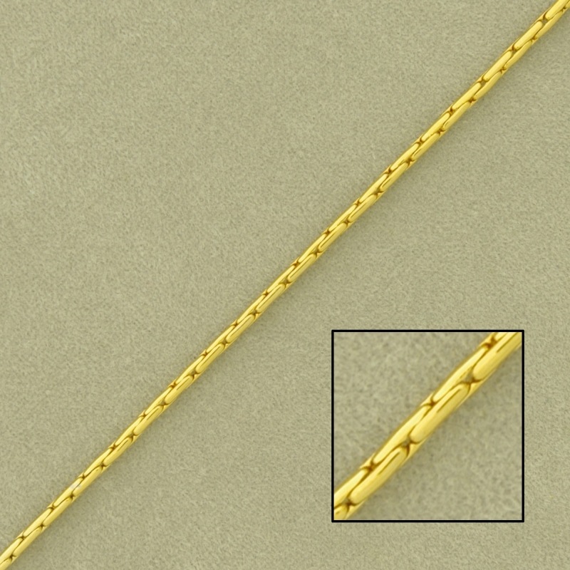 Chaîne en laiton cobra largeur 1,3mm