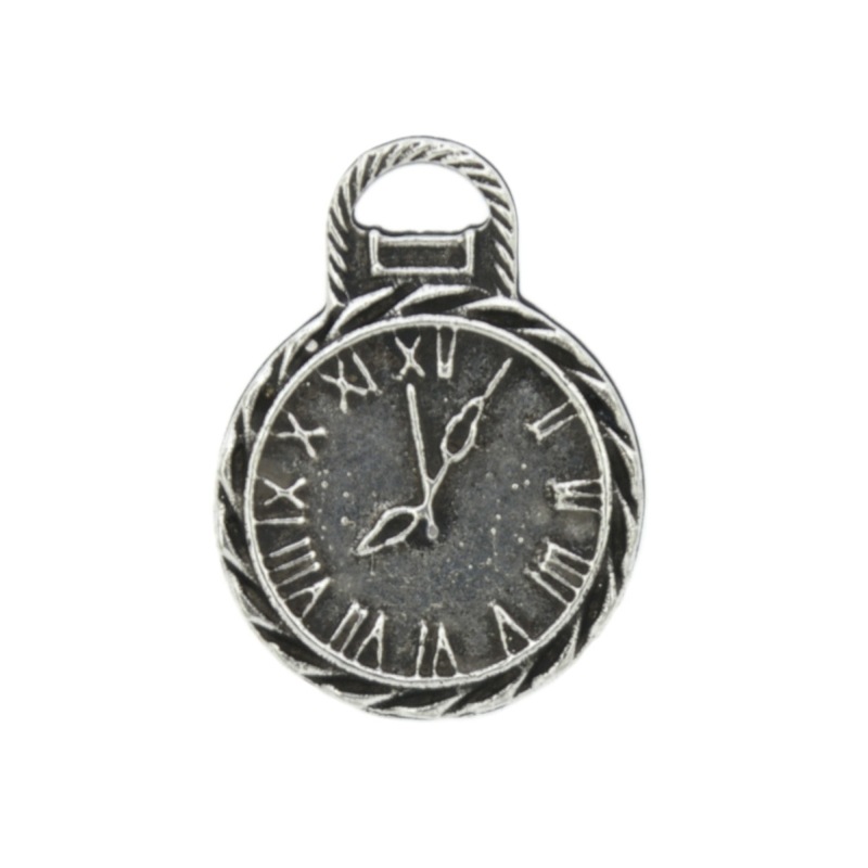 Pendentif horloge 26x19mm