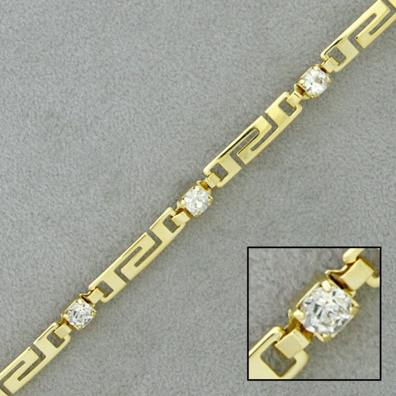 Cadena de latón con cristal ancho 4,3mm