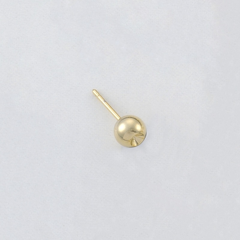 Clou d'oreille boule Ø6mm pour strass PP19