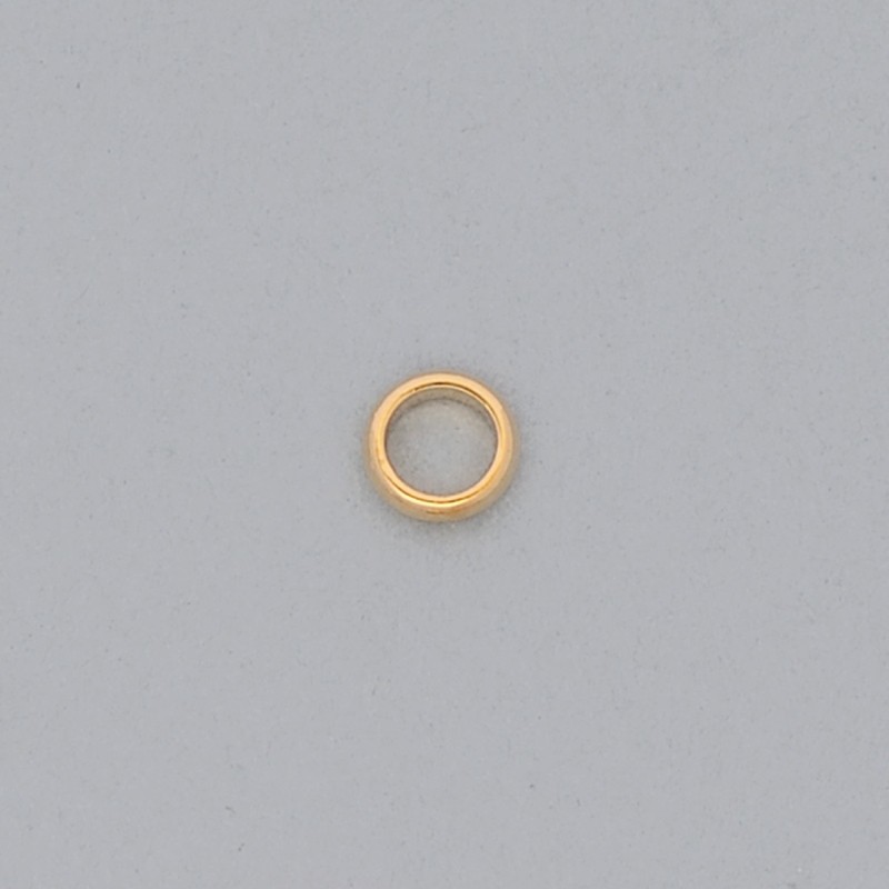Anneau de laiton Ø8x1,5mm forme demie ronde.