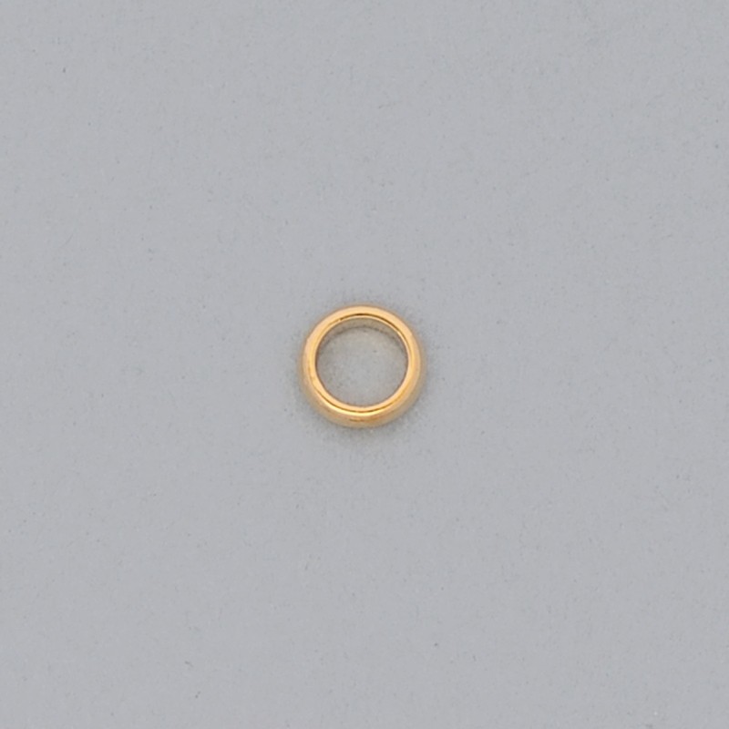Brass ring Ø 8x1,5mm half round shape.
