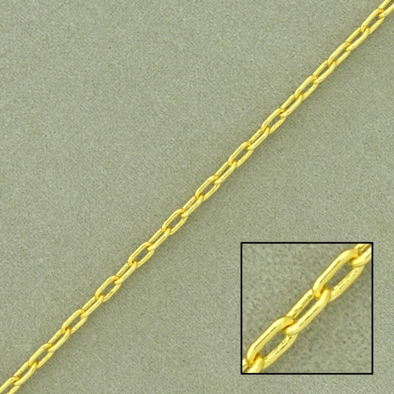 Cadena de latón forzada ancho 2,2mm