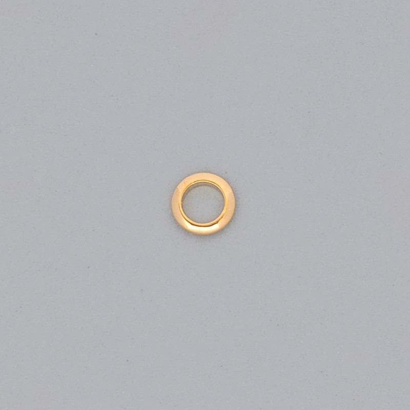 Aro de latón Ø 6x1,3mm forma de 1/2 caña.