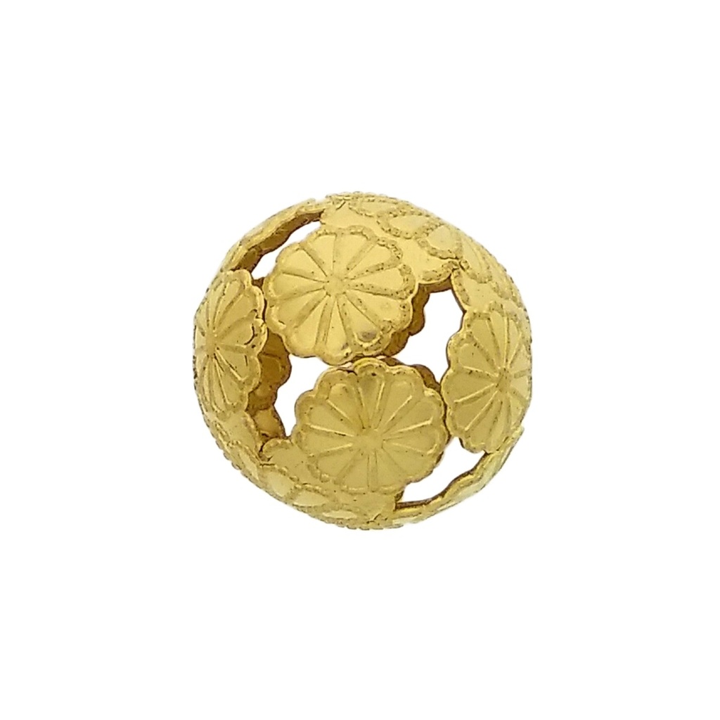 [122600000] Brass grooved ball Ø 21mm. Agujero Ø1,1mm.