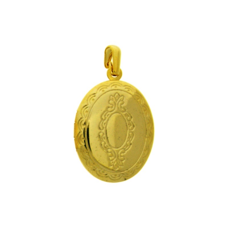 Pendentif médaillon ovale 30x19mm