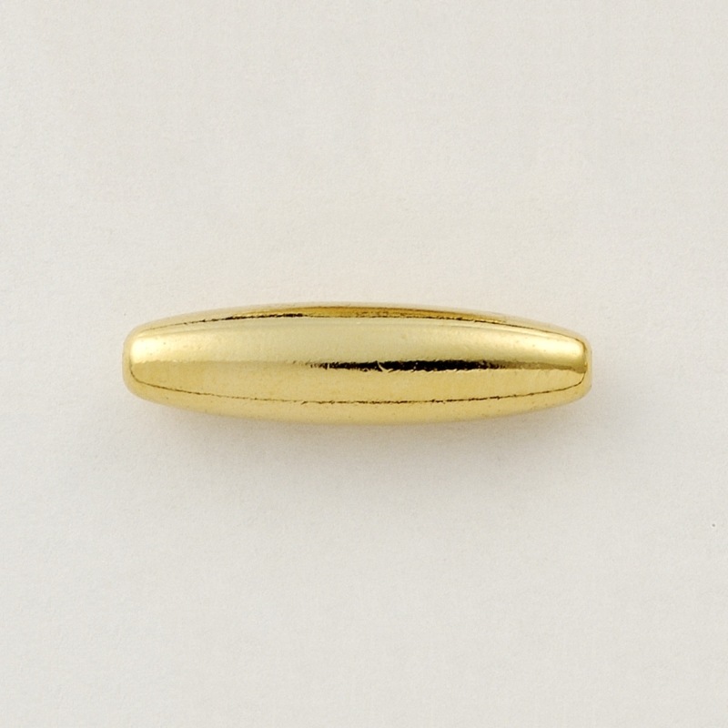 Metal bead 5x19mm. Hole Ø 1mm