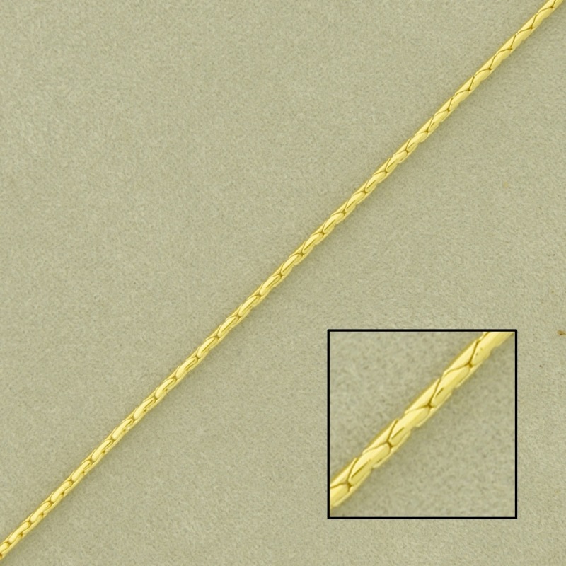 Cobra brass chain width 1mm
