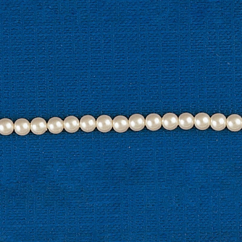 [435360200] Round pearl Ø 2,4mm 2 holes. Aurora borealis colour.