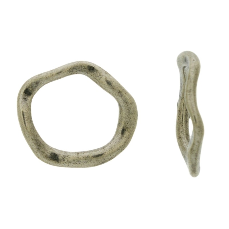 Aro irregular de zamak 23x20mm