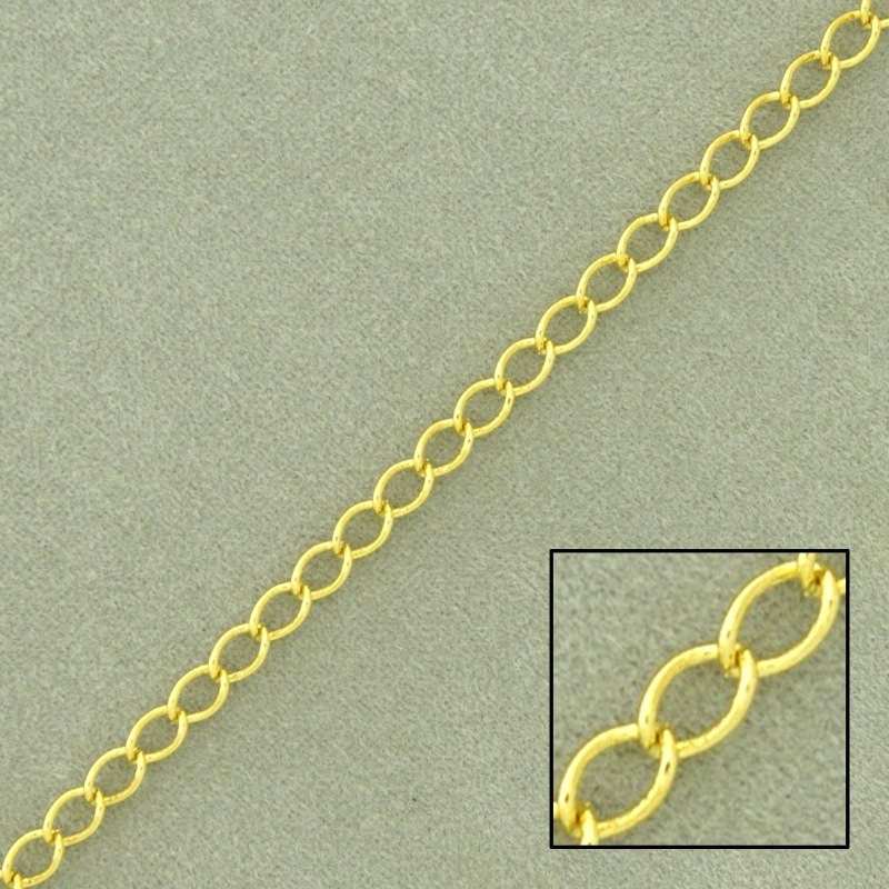 Cadena de latón barbada ancho 3mm