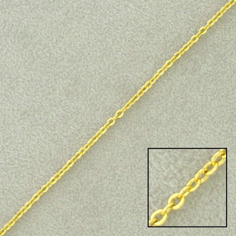 Cadena de latón forzada, hilo pisado ancho 1,7mm
