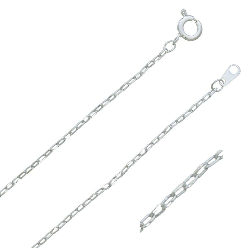 Silver plated brass choker 42cms width 1,6mm