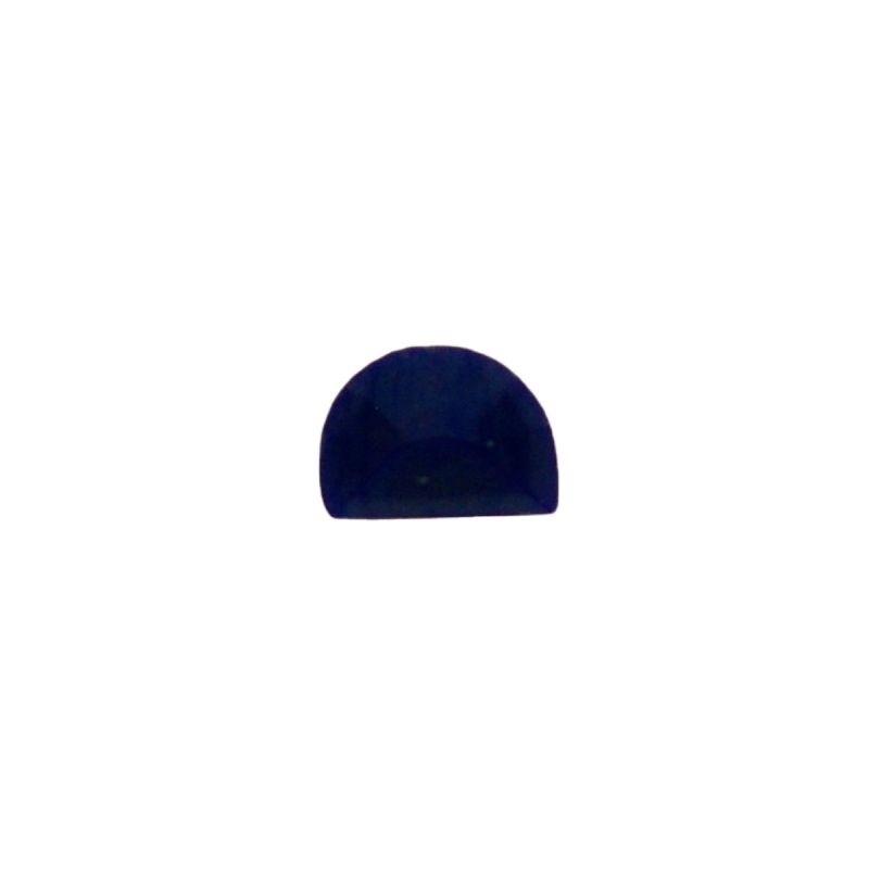 Stone cabochon half moon 6x8mm flat base lapis lazuli colour