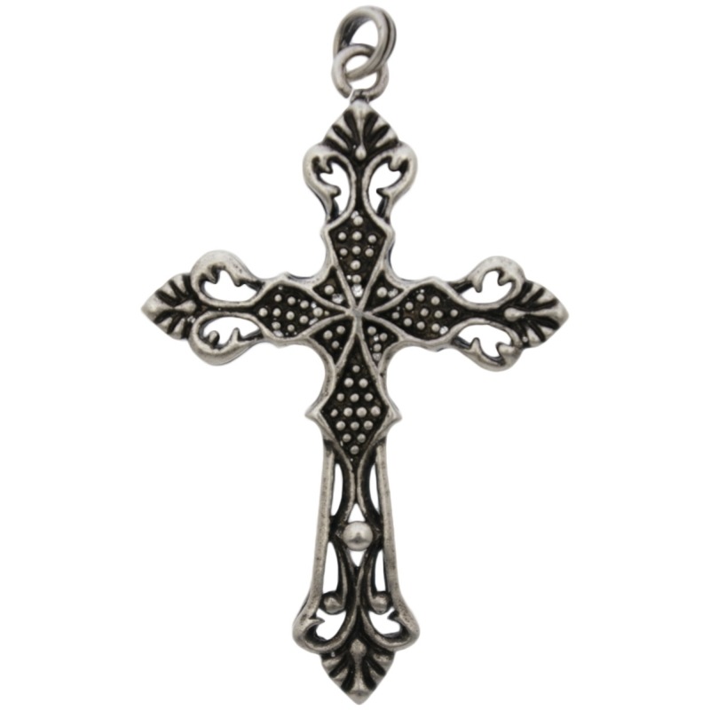 Pendentif croix 61x36mm avec bélià¨re