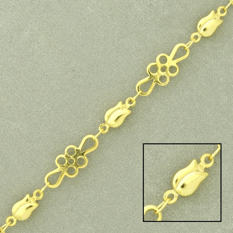 Cadena de latón ancho 6mm