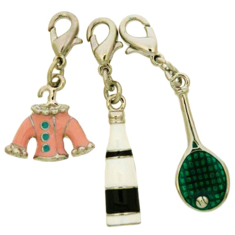 [125011300] Pack 3 enamelled pendants (nickel free)