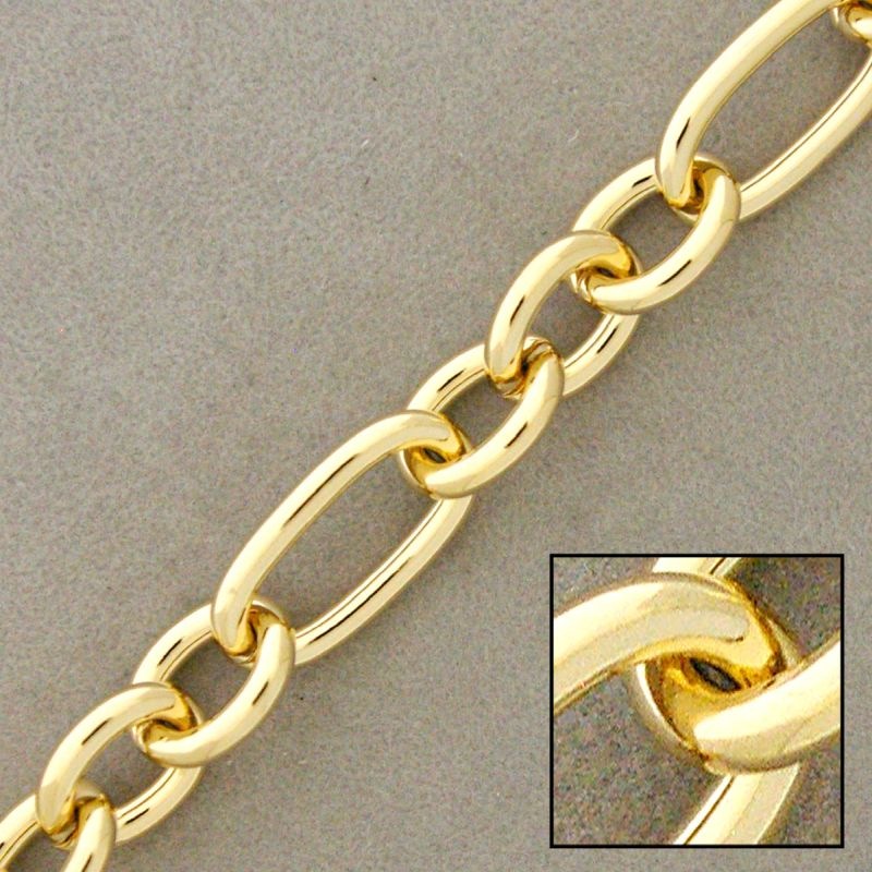 Anchor brass chain 3:1 width 11mm