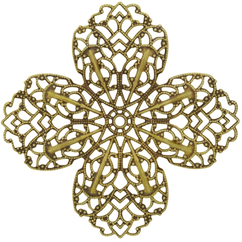 Fornitua filigrana flor 66x66mm