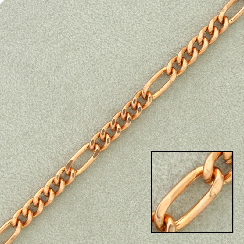[511410000] Figaro steel chain width 4mm