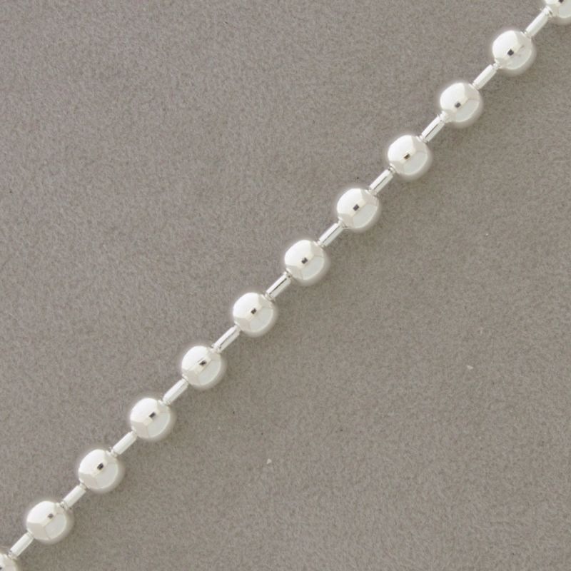 Chaîne de boules en laiton largeur Ø 4,5mm