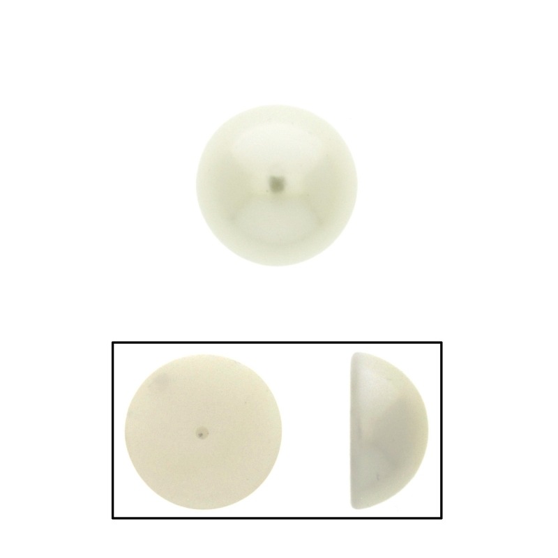 [435222000] Demi perle ronde Ø 20mm. Base sans nacrer.