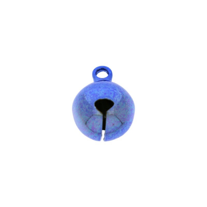 Grelot Ø 12mm couleur bleu nickel free