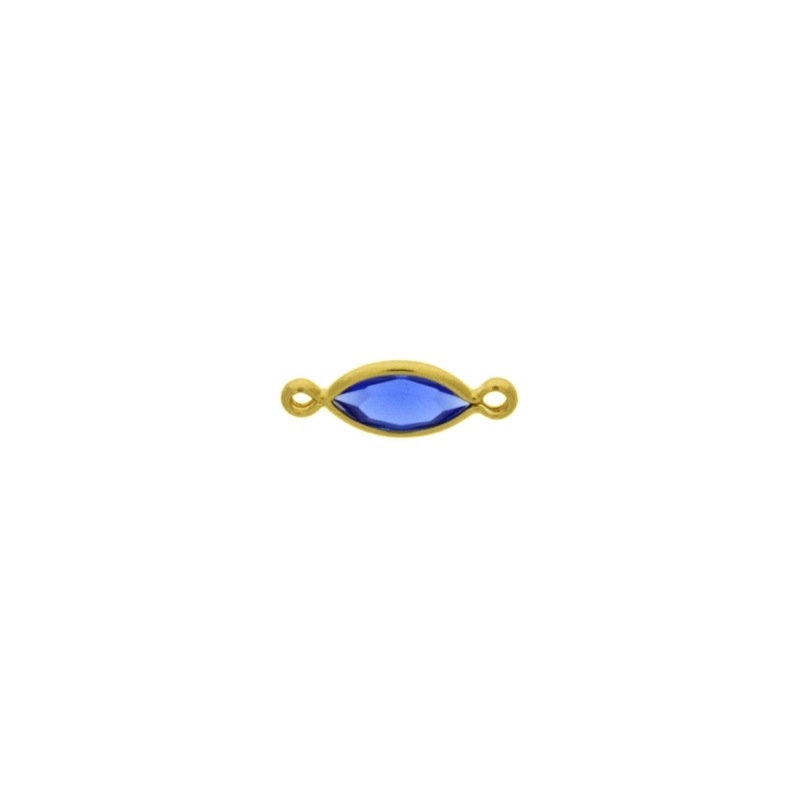 Intercalaire navette 10x5mm couleur saphir