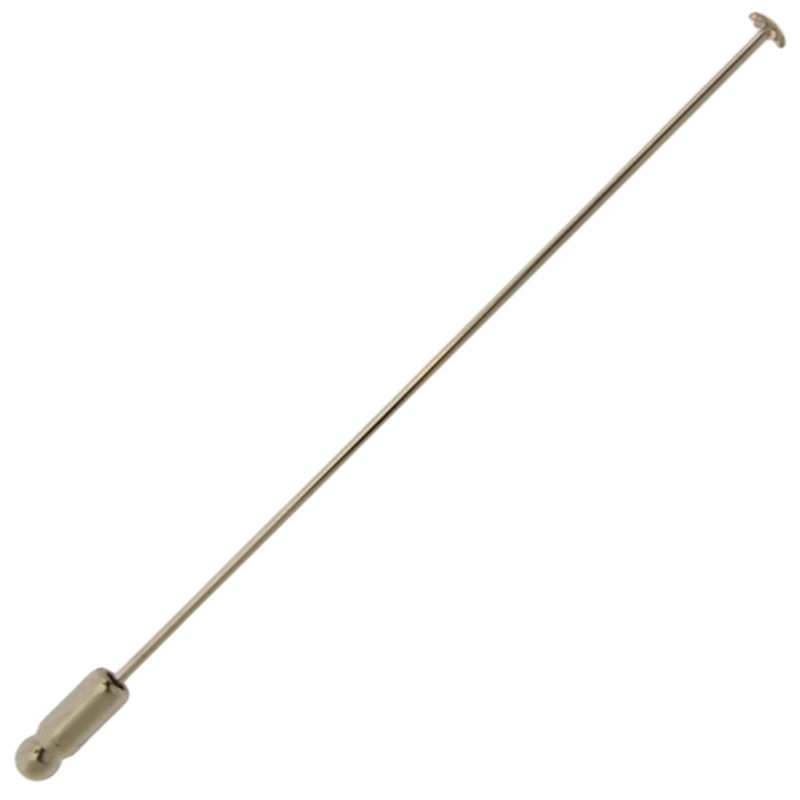 Agujón 81mm x Ø1mm con cabeza flor Ø 4mm + protector pincho