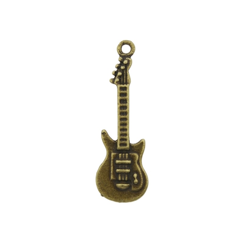 [129250000] Guitar pendant 37x12mm