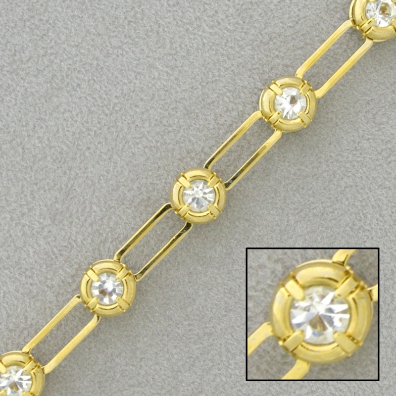 Chaîne en laiton à  maille fantaisie largeur 7mm