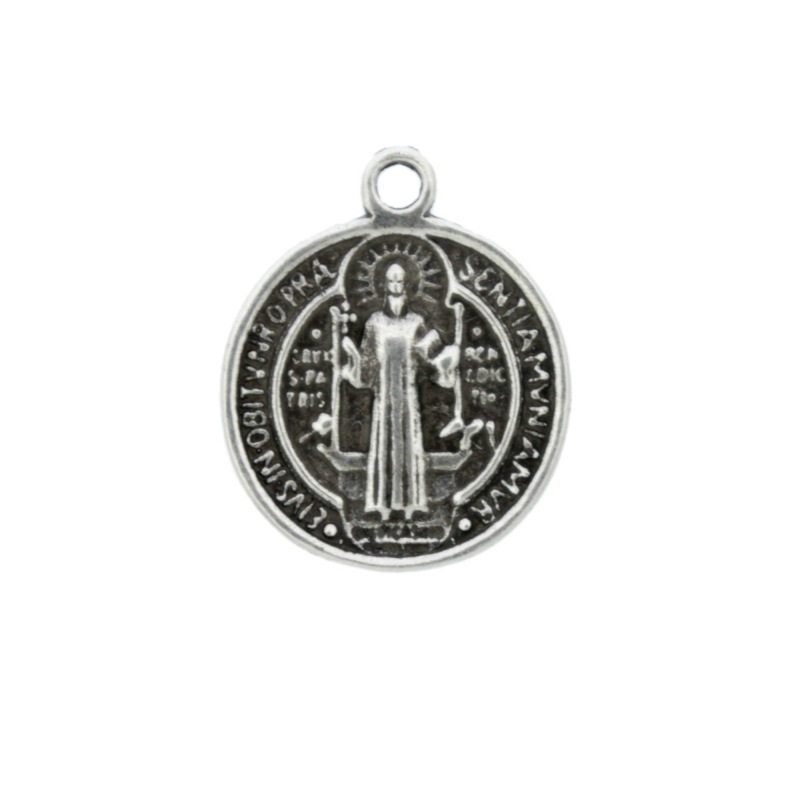 [129340000] Pendentif rond religieux 24x20mm