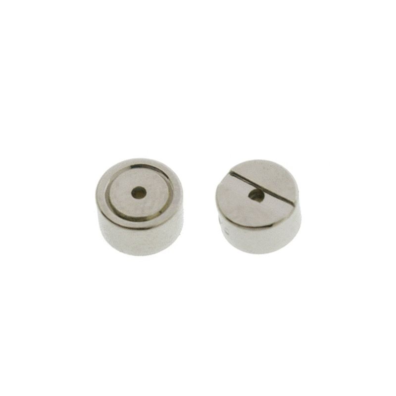 Poussette ronde blanche pour les tiges Ø0,9mm