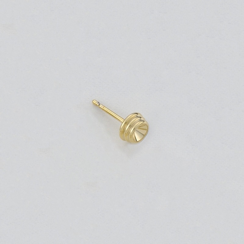 Clou d'oreille rond Ø6mm pour strass PP27