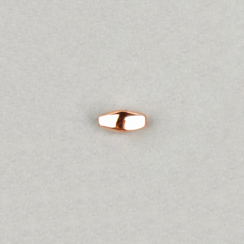Metallize bead 5x10mm. Hole Ø 1,5mm
