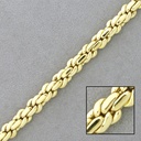 Flat brass chain width 6,6mm