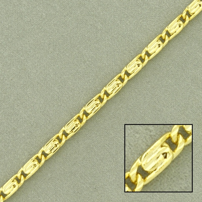Chaîne escargot en laiton largeur 2,9mm