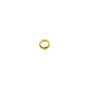 Brass ring 2 holes Ø6x2,3mm. Half round wire.