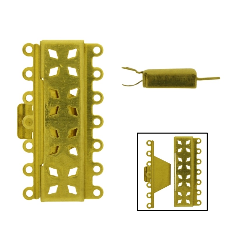 Base de fermoir de collier 7 rangs